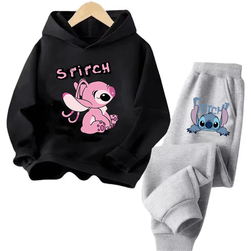 Sudadera Kawaii Anime Niños - Hoodie Stitch Manga 90s Otoño Casual - Huellitas de Vida
