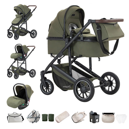 Cochecito Bebé 3 en 1 Portátil