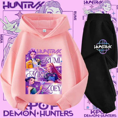 Conjunto Sudadera Niños K-pop - Sudadera y Pantalón 2 Piezas Estampado
