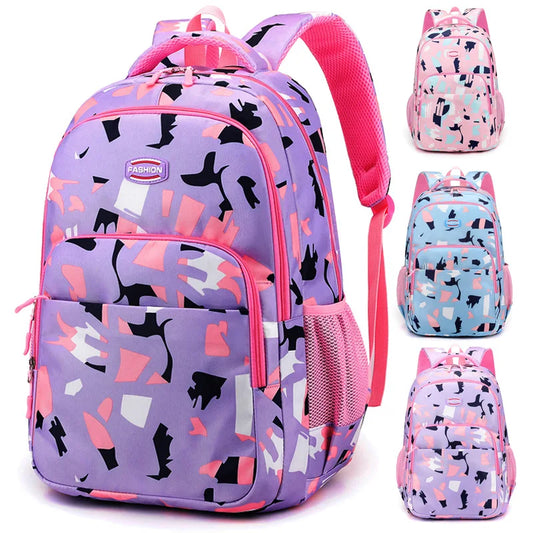 Mochila para Niñas Primaria Grados 4-6 - Elementary School Girls Backpack - Huellitas de Vida