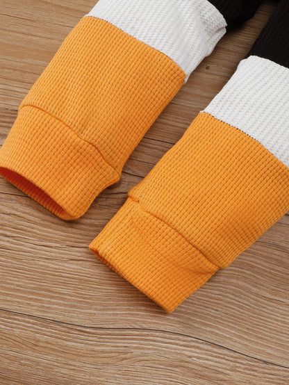 Conjunto Deportivo Niños Bloques Color - Sudadera y Pantalón Primavera Otoño