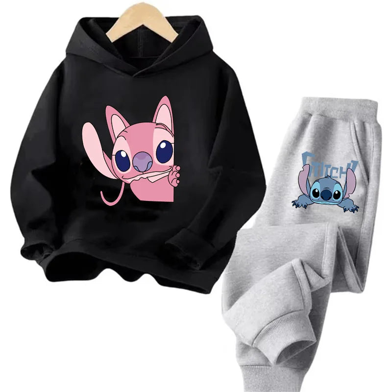 Sudadera Kawaii Anime Niños - Hoodie Stitch Manga 90s Otoño Casual - Huellitas de Vida