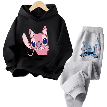 Sudadera Kawaii Anime Niños - Hoodie Stitch Manga 90s Otoño Casual - Huellitas de Vida