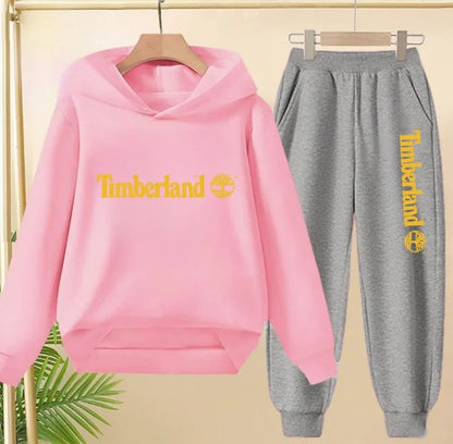 Conjunto Deportivo Niños 2-13 Años Letras - Sudadera Capucha y Pantalón Casual