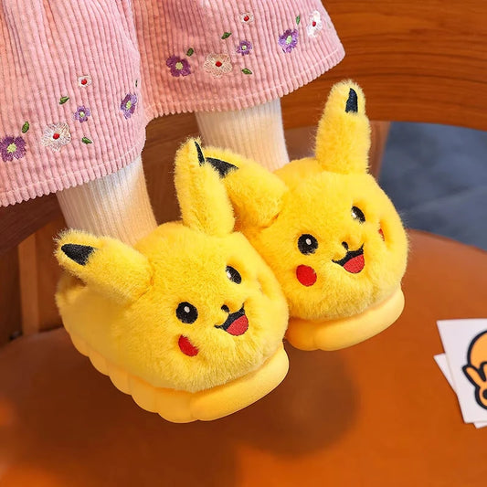 Zapatillas Algodón Niñas Cartoon - Pantuflas Felpa Cálidas Otoño Invierno Diseño Adorable - Huellitas de Vida