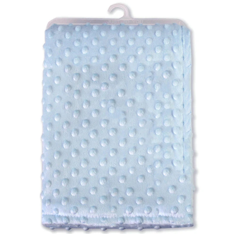 Manta Personalizada Cochecito Bebé - Manta Suave Nombre Bordado Regalo Recién Nacido Baby Shower - Huellitas de Vida