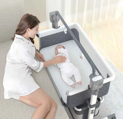 Cuna Eléctrica Bebé 3 en 1 Bluetooth Mecedora Automática - Moisés Colecho Plegable Música