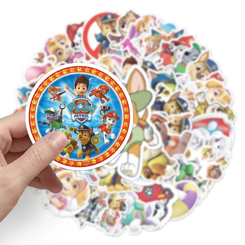Pegatinas Paw Patrol Chase Impermeables - DIY Decoración Creativa Niños - Huellitas de Vida