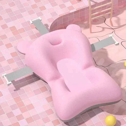 Bañera Bebé Plegable Silicona con Termómetro - Antideslizante Sensor Temperatura