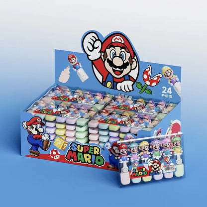 Rotuladores Super Mario Bros 6 Piezas - Marcadores Niños Vuelta al Cole - Huellitas de Vida