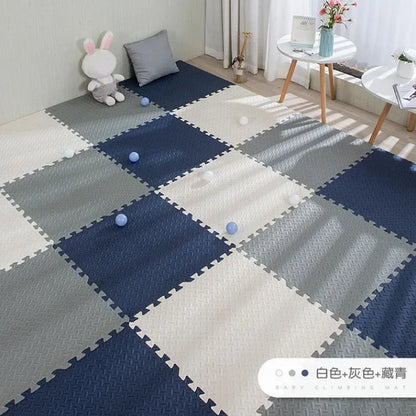 Alfombra Puzzle Foam Bebé 16pcs - Tapete Juegos Suave Entrelazado 30x30cm Área Segura - Huellitas de Vida