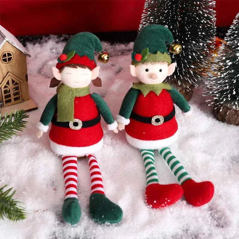 Elfos Navidad Peluche Colgantes Árbol - Muñecos Decoración Navideña Niño Niña Regalo