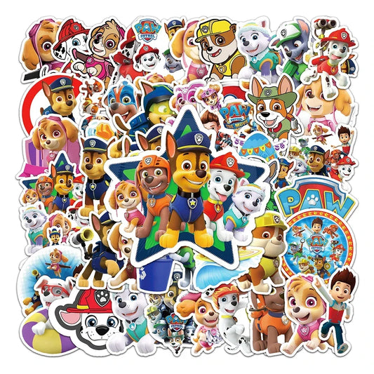 Pegatinas Paw Patrol Chase Impermeables - DIY Decoración Creativa Niños - Huellitas de Vida