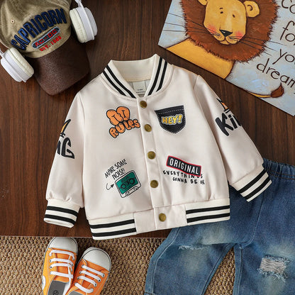 Chaqueta Deportiva Bebé 1-3 Años - Ropa Primavera Otoño Niños Niñas Cartoon Moda Infantil - Huellitas de Vida