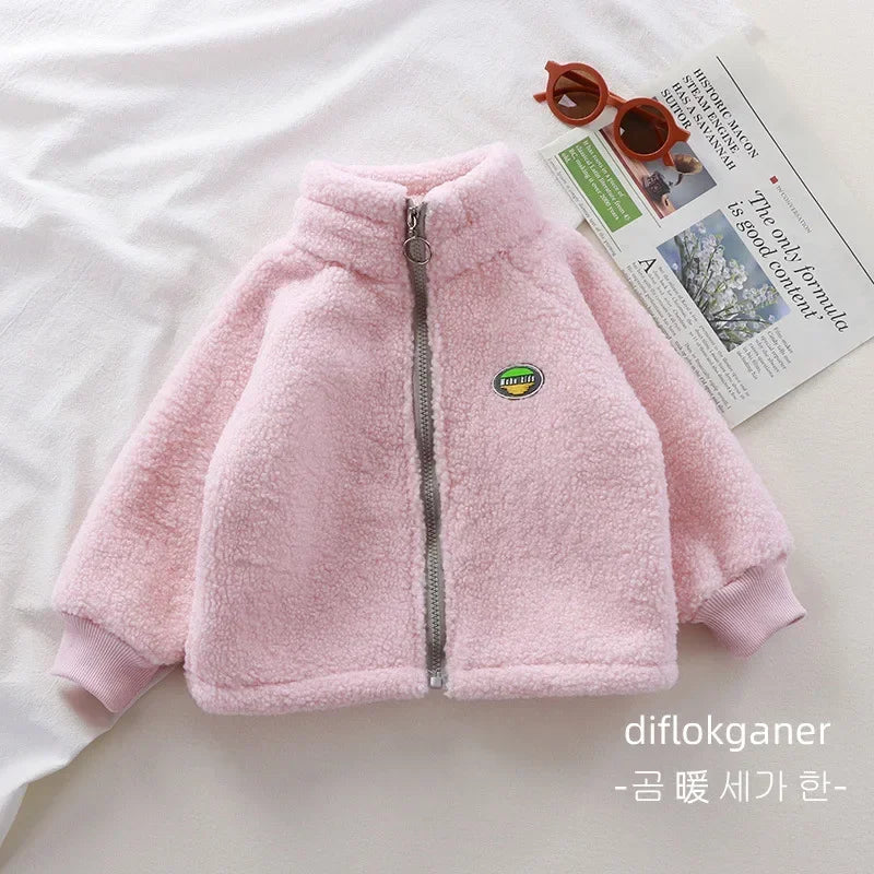 Abrigo Felpa Niños Invierno - Chaqueta Peluche Cálida Cordero Unisex - Huellitas de Vida