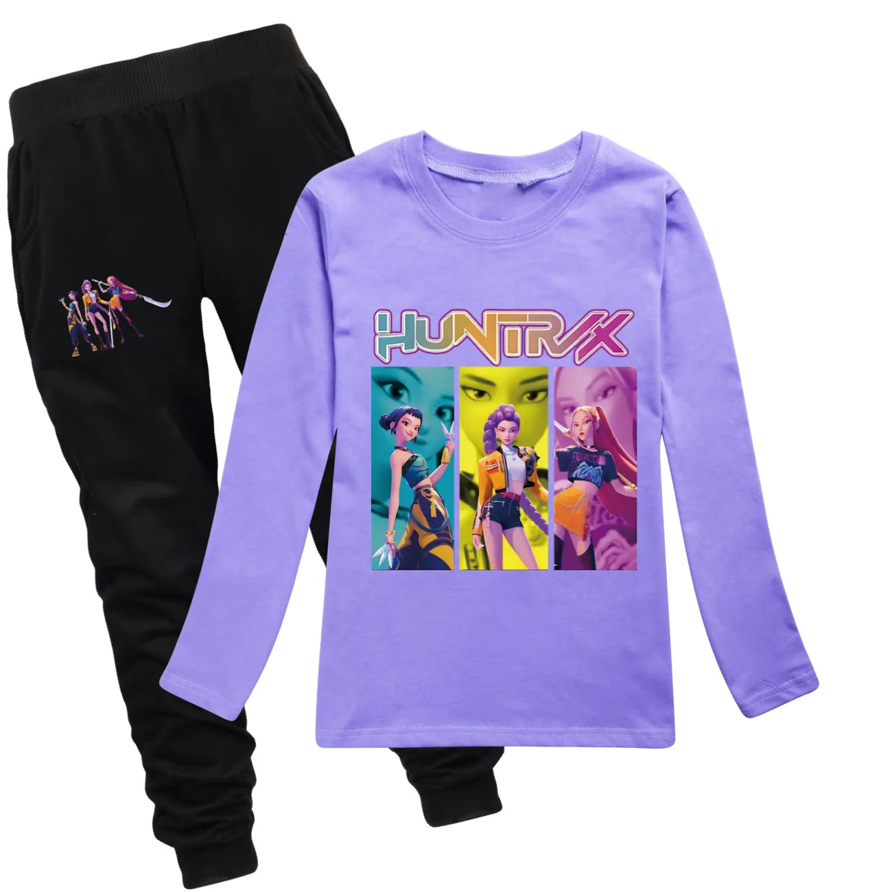 Camiseta Manga Larga KPop Demon Hunters Niños - Sudadera Algodón Streetwear