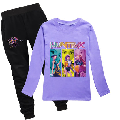 Camiseta Manga Larga KPop Demon Hunters Niños - Sudadera Algodón Streetwear