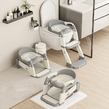 Asiento Entrenamiento Baño 3 en 1 Escalera Niños - Orinal Reductor WC Antideslizante