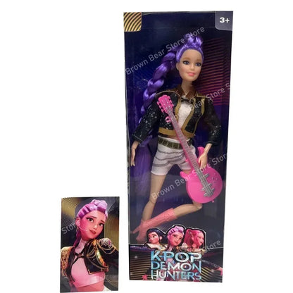 Muñeca Vinilo Anime K-Pop 30cm Rumi Mira Zoey - Cazadores Demonios Regalo Niñas
