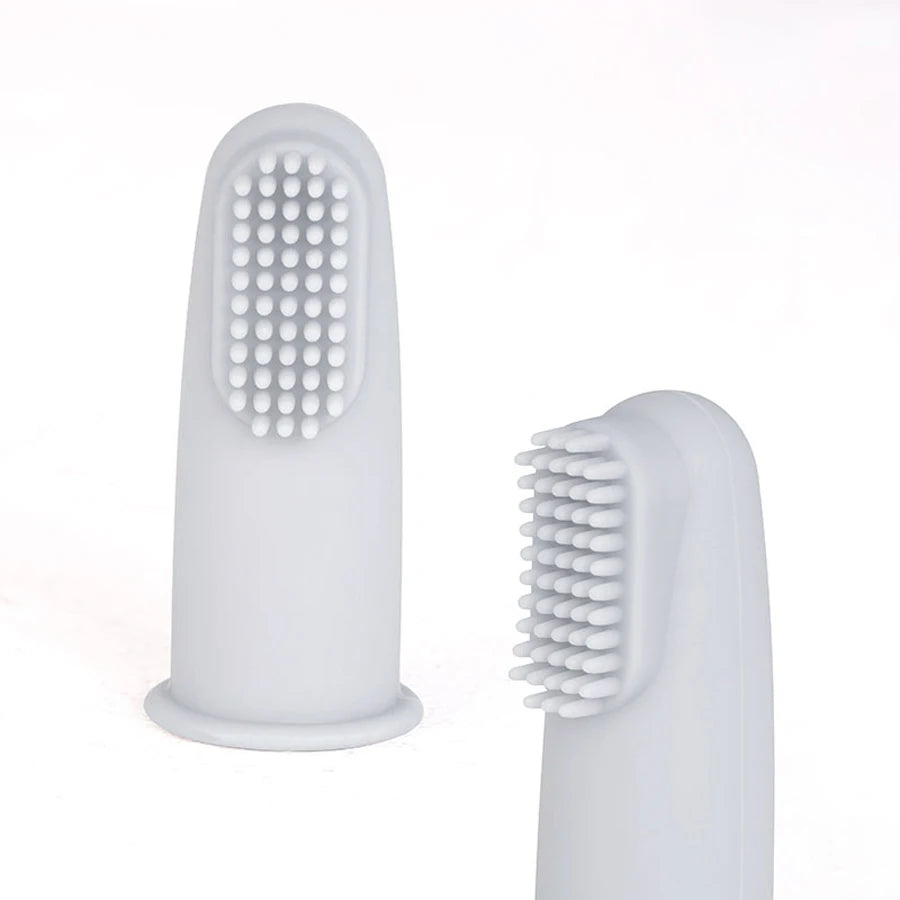 Cepillo Dental Dedo Bebé - Higiene Oral Recién Nacido Limpieza Dientes Portátil Viaje - Huellitas de Vida