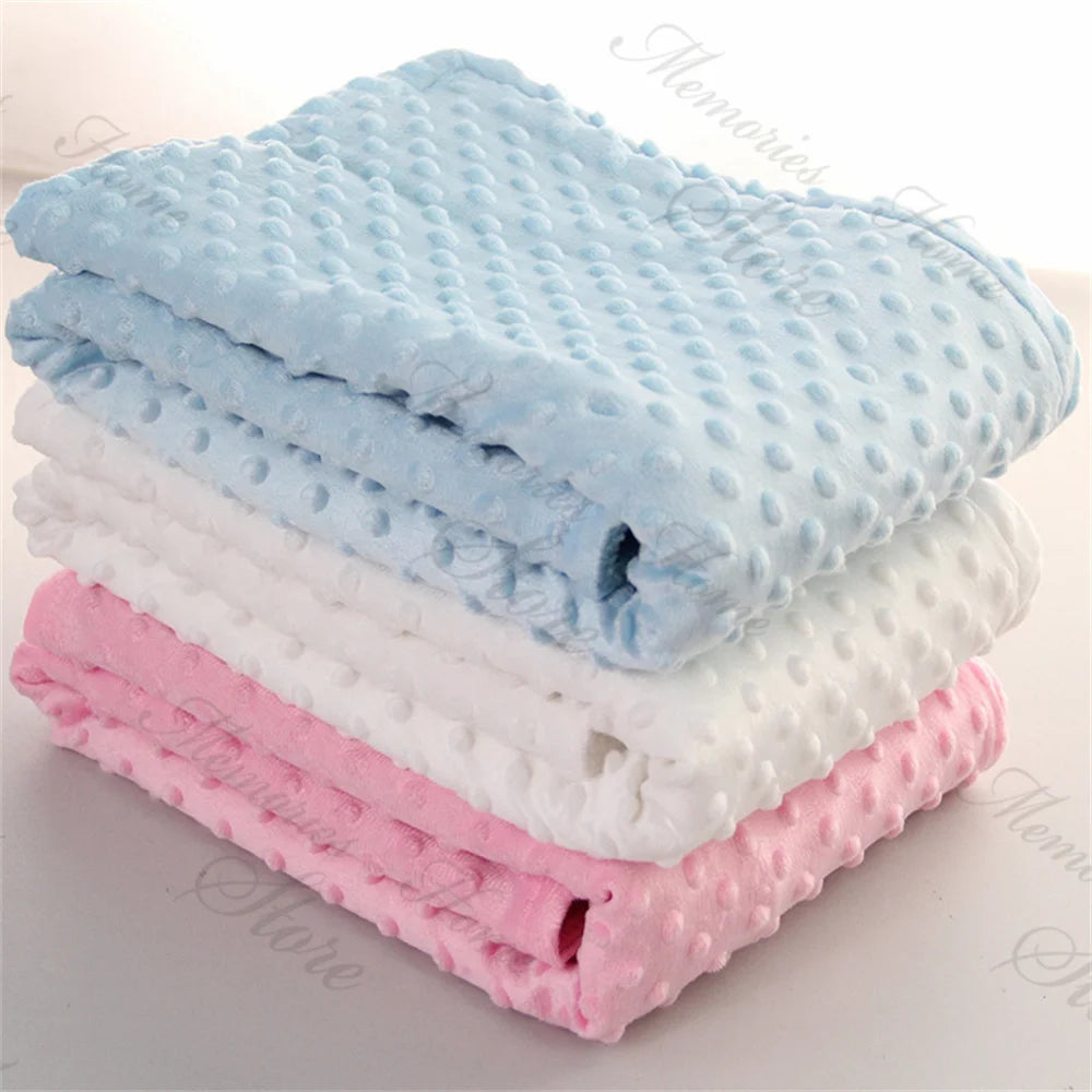 Manta Personalizada Cochecito Bebé - Manta Suave Nombre Bordado Regalo Recién Nacido Baby Shower - Huellitas de Vida