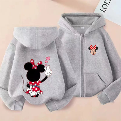 Sudadera Capucha Mickey Mouse Donald Duck Niños 3-12 Años - Hoodie Cremallera Disney