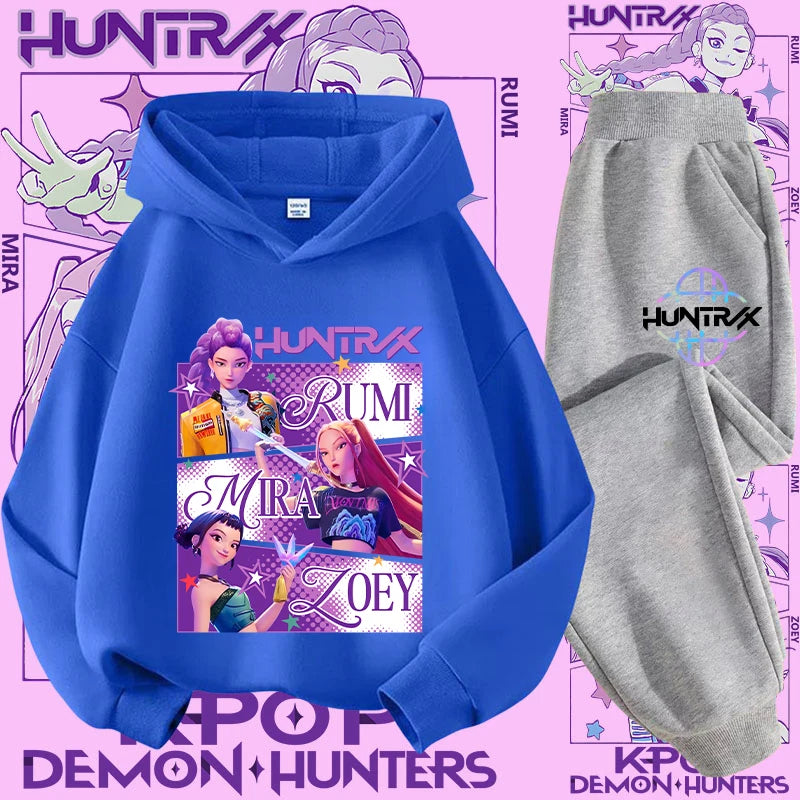 Conjunto Sudadera Niños K-pop - Sudadera y Pantalón 2 Piezas Estampado