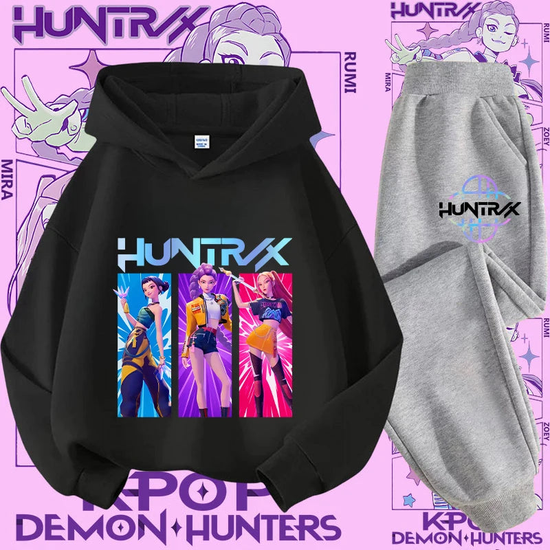 Conjunto Sudadera Niños K-pop - Sudadera y Pantalón 2 Piezas Estampado