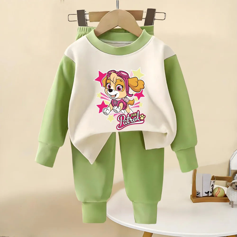 Pijama Paw Patrol Niños 9M-12 Años - Pijama Manga Larga Algodón Primavera Otoño