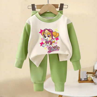 Pijama Paw Patrol Niños 9M-12 Años - Pijama Manga Larga Algodón Primavera Otoño
