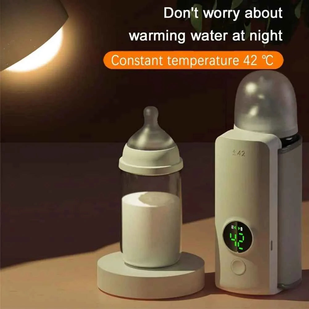 Calienta Biberones Portátil Recargable Sin Cables - Control Temperatura Viaje Camping