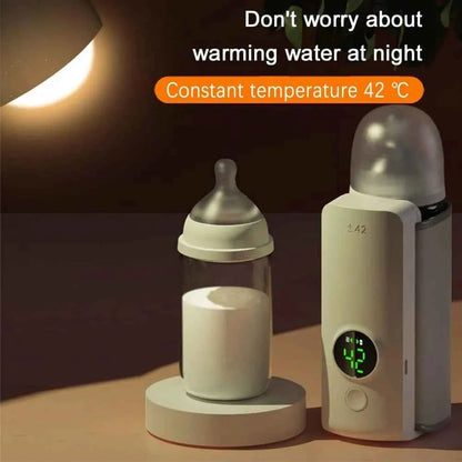 Calienta Biberones Portátil Recargable Sin Cables - Control Temperatura Viaje Camping