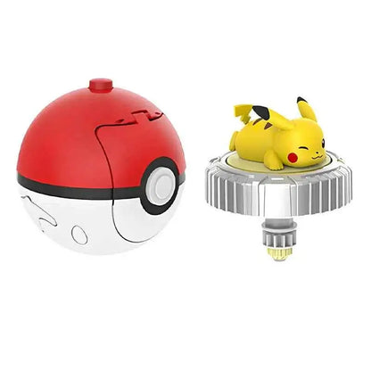Pokemon spinning top ball toy action figure original Pikachu Charmander Squirtle Mew Eevee box gyro spin battle game poke child