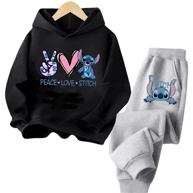 Sudadera Kawaii Anime Niños - Hoodie Stitch Manga 90s Otoño Casual - Huellitas de Vida