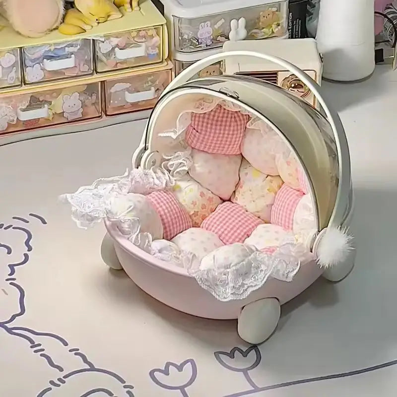 Cochecito de Bebé Labubu Mokoko - Storage Box Sleep Cradle Cart - Huellitas de Vida