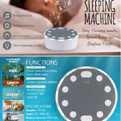 Máquina Ruido Blanco Bebé Lámpara Respiración