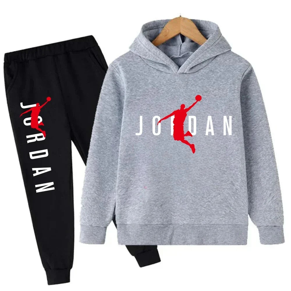 Conjunto Deportivo Slam Dunk Niños - Sudadera y Pantalón Baloncesto 2 Piezas