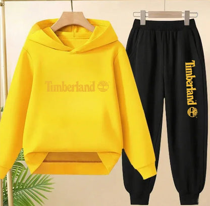 Conjunto Deportivo Niños 2-13 Años Letras - Sudadera Capucha y Pantalón Casual