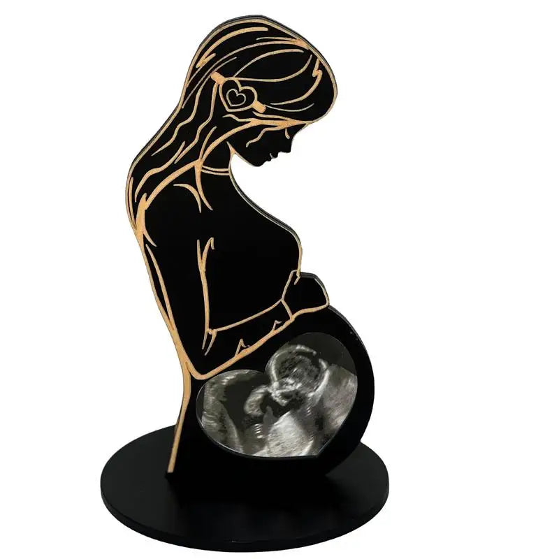 Marco Ecografía Embarazo - Portafotos Sonograma Regalo Maternidad Recuerdo Bebé - Huellitas de Vida