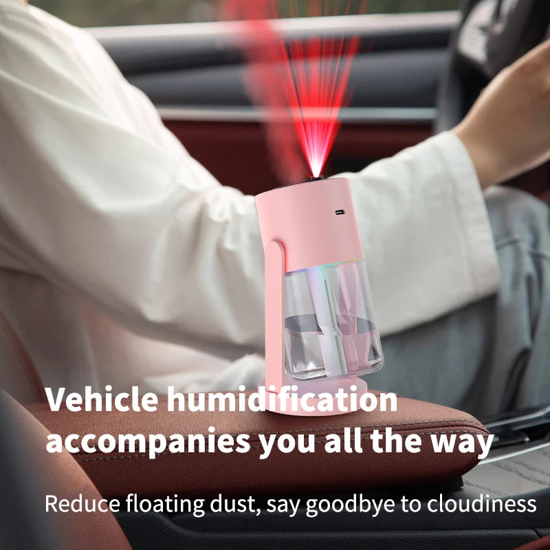 Humidificador Proyector Cielo Estrellado - Difusor Aromas LED Rotatorio USB