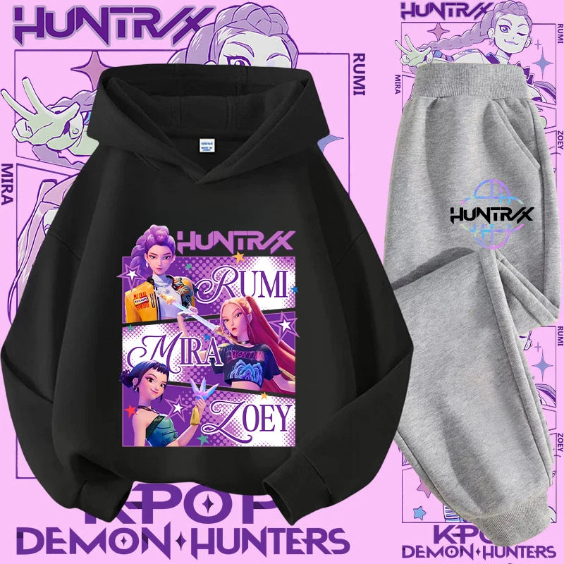 Conjunto Sudadera Niños K-pop - Sudadera y Pantalón 2 Piezas Estampado