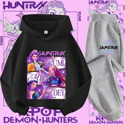 Conjunto Sudadera Niños K-pop - Sudadera y Pantalón 2 Piezas Estampado