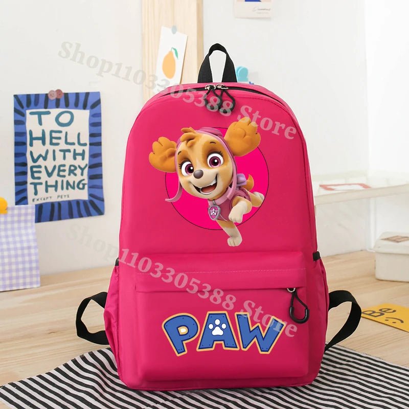 Mochila Paw Patrol Impermeable Nylon - Alta Capacidad para Estudiantes - Huellitas de Vida