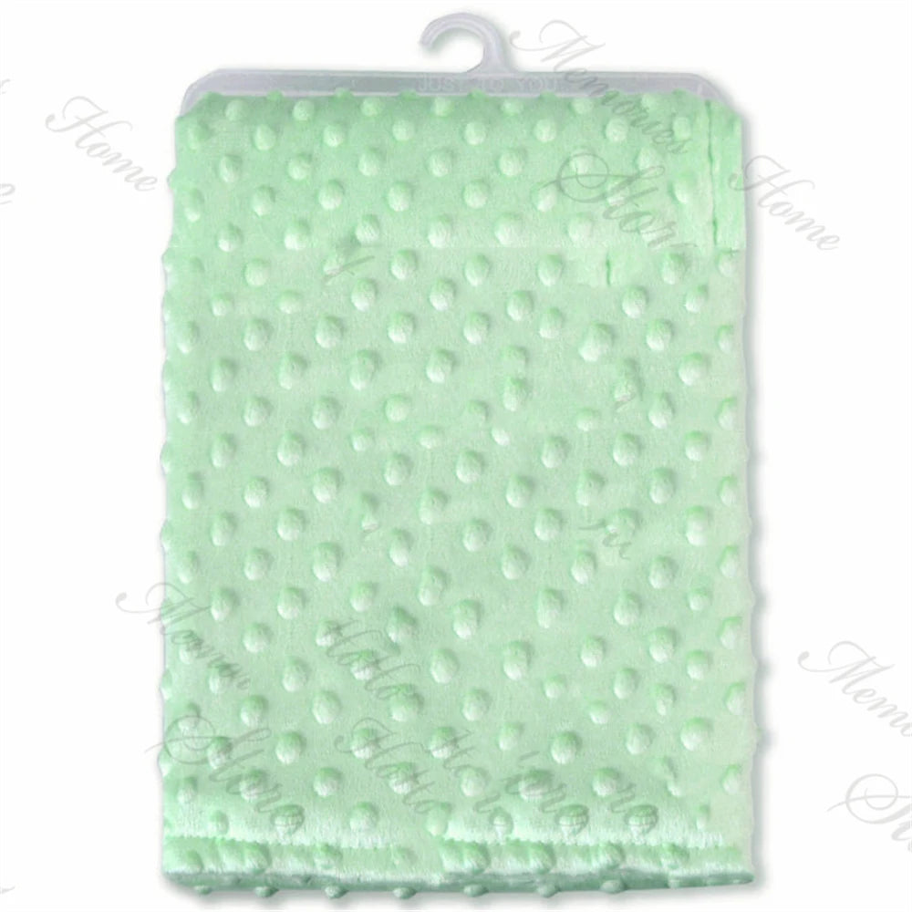 Manta Personalizada Cochecito Bebé - Manta Suave Nombre Bordado Regalo Recién Nacido Baby Shower - Huellitas de Vida