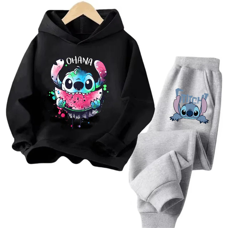 Sudadera Kawaii Anime Niños - Hoodie Stitch Manga 90s Otoño Casual - Huellitas de Vida