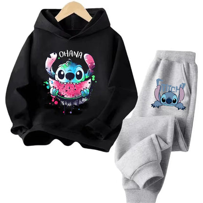 Sudadera Kawaii Anime Niños - Hoodie Stitch Manga 90s Otoño Casual - Huellitas de Vida