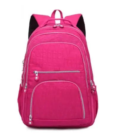 Mochila Escolar 2025 - Teenage Girl Nylon Impermeable Laptop - Huellitas de Vida