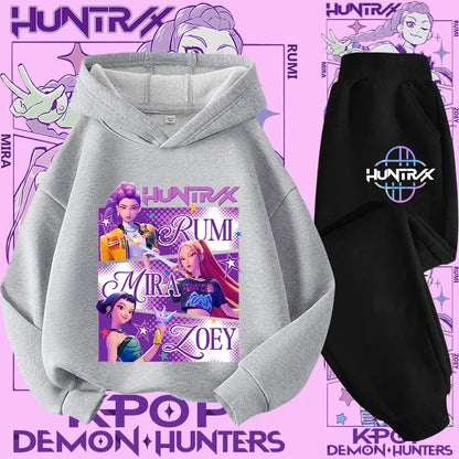 Conjunto Sudadera Niños K-pop - Sudadera y Pantalón 2 Piezas Estampado