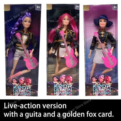 Muñeca Vinilo Anime K-Pop 30cm Rumi Mira Zoey - Cazadores Demonios Regalo Niñas