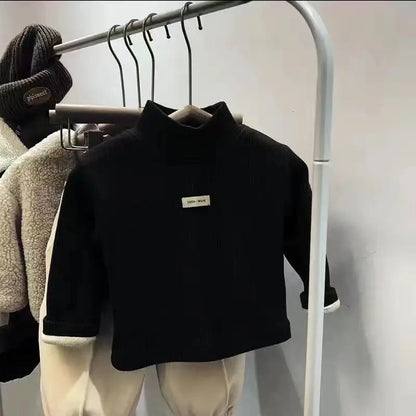 Jersey Cuello Alto Niños Otoño Invierno - Camiseta Manga Larga Bebé Unisex